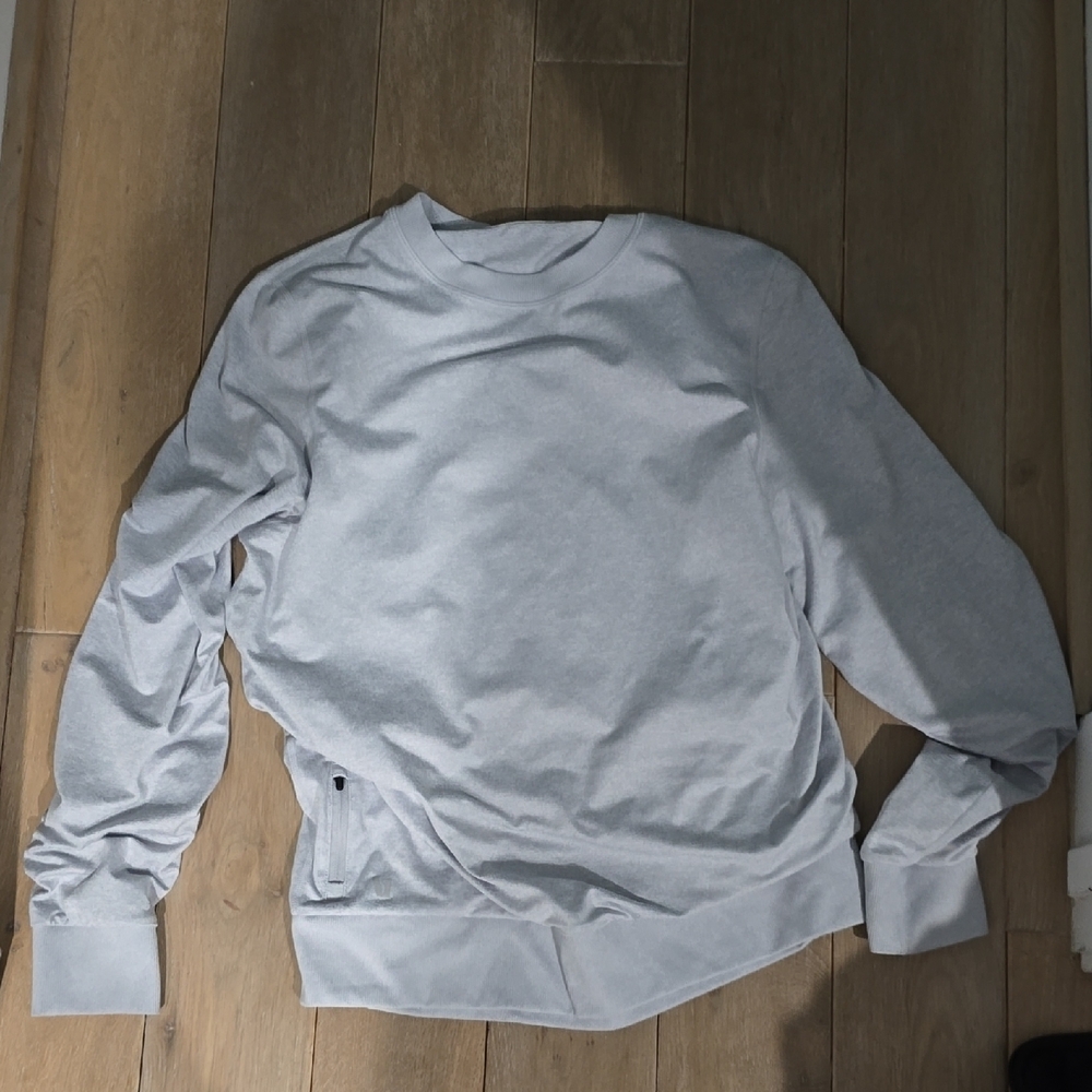 Vuori Men's Light Gray Crewneck Sweater